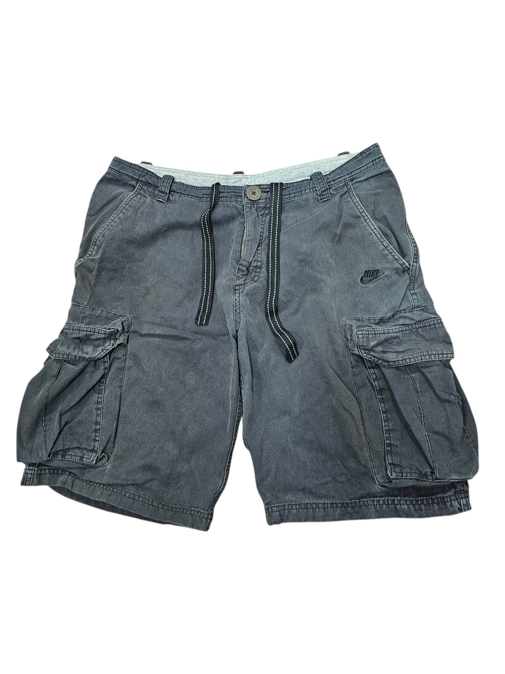 Vintage Y2k Nike Men's Gray Cargo Shorts